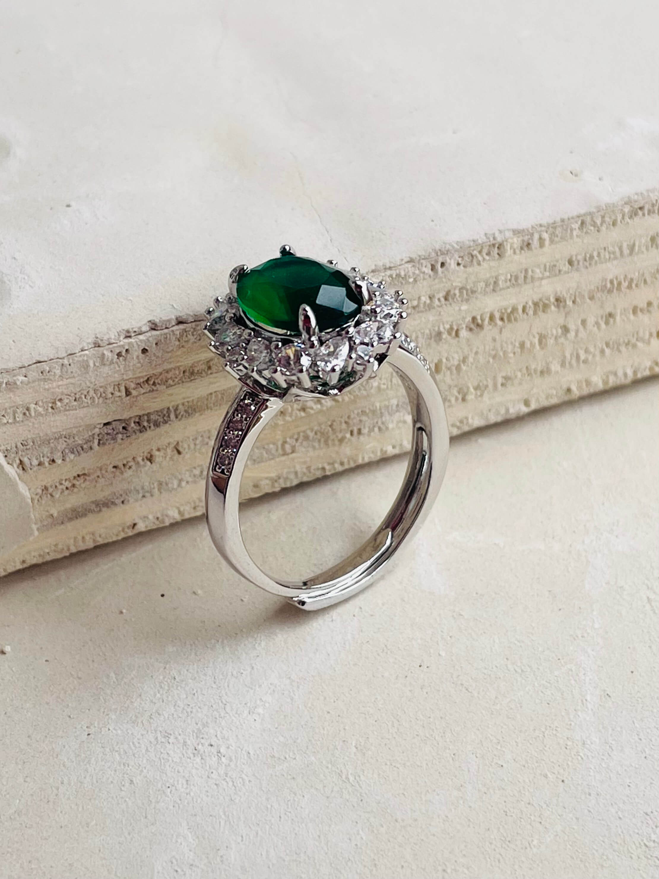 Emerald-Diamond Ring
